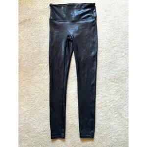 SPANX Faux Leather Legging Size Medium